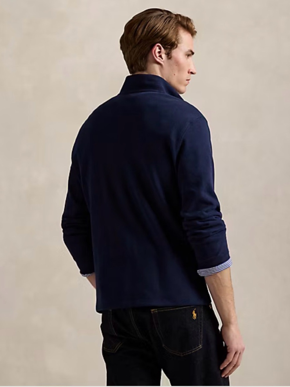 NWT Polo Ralph Lauren Estate-Rib Quarter-Zip Pullover - Picture 3 of 7